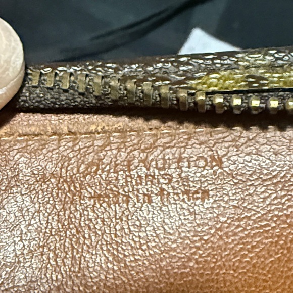 Authentic Vintage Louis Vuitton Monogram Canvas Pouch in Brown and Gold Print - Picture 11 of 11